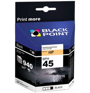 Tusz BLACK POINT do HP 45 51645A Czarny 42 ml BPH45