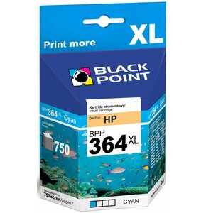 Tusz BLACK POINT do HP 364 XL CB323EE Błękitny 12 ml BPH364XLC