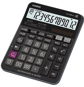 Kalkulator CASIO DJ-120DPLUS Zasilanie bateryjno-słoneczne, 1 pamięć