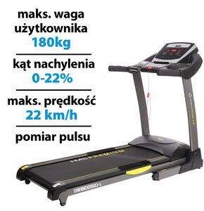 Bieżnia elektryczna HMS BE8510i 2600W 22km/h