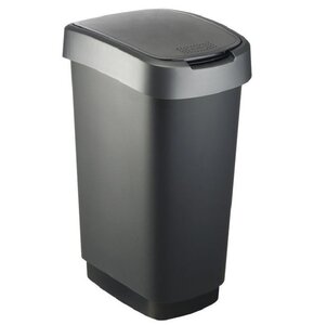 Kosz na śmieci ROTHO Twist 50L Szary