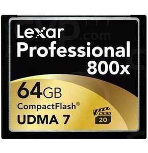Karta pamięci LEXAR Compact Flash 64GB X800 LCF64GCRBEU800