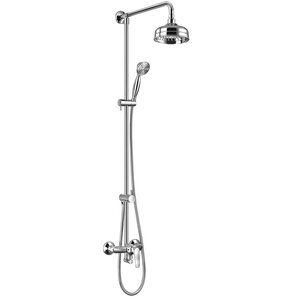 Zestaw prysznicowy natynkowy OMNIRES Art Deco AD5144 z deszczownicą Chrom