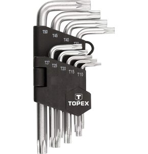 Zestaw kluczy sześciokątnych TOPEX 35D960 T10 - T50 (9 elementów)