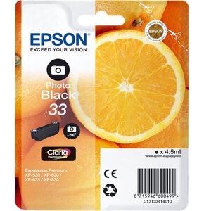 Tusz EPSON T3341 Czarny 4.5 ml C13T33414010