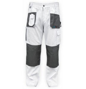 Spodnie robocze DEDRA BH4SP-S Biały (rozmiar S/48)