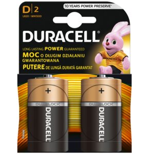 Baterie D LR20 DURACELL Basic (2 szt.)