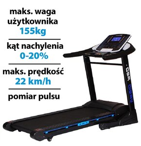 Bieżnia elektryczna HERTZ FITNESS Vario Pro 2206W 22km/h