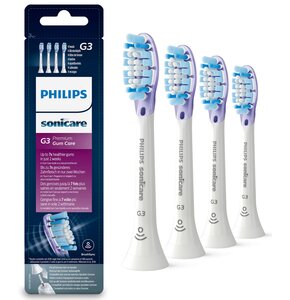 Końcówka szczoteczki PHILIPS Sonicare G3 Premium Gum Care HX9054/17 Biały (4 szt.) (Miękkie włosie)
