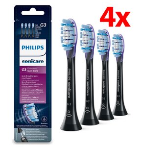 Oryginalne końcówki Philips Sonicare G3 HX9054/33 Miękkie włókna (4 szt. zapas na rok) (Zdrowsze dziąsła)