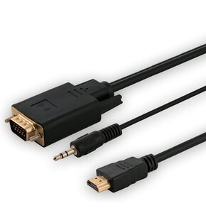 Kabel HDMI - VGA/Jack 3.5mm SAVIO CL-104 1.8 m