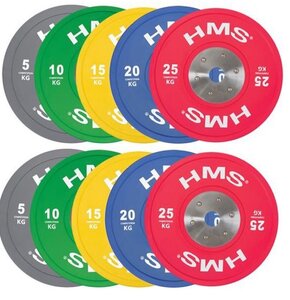 Zestaw obciążeń HMS Bumper (2x5/2x10/2x15/2x20/2x25 kg)