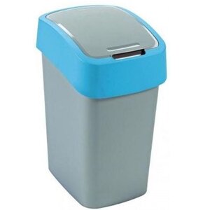 Kosz na śmieci CURVER Flip Bin 25L Srebrno-niebieski