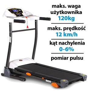 Bieżnia elektryczna HERTZ FITNESS Basic 12km/h