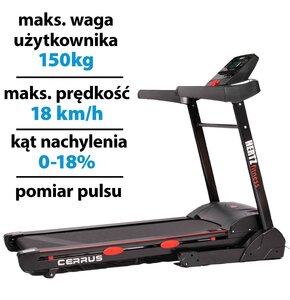 Bieżnia elektryczna HERTZ FITNESS Cerrus 18km/h
