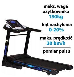 Bieżnia elektryczna HERTZ FITNESS Vario 100