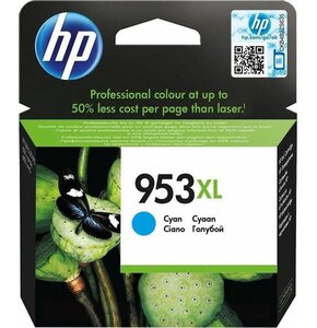 Tusz HP 953 XL Instant Ink Błękitny 18 ml F6U16AE