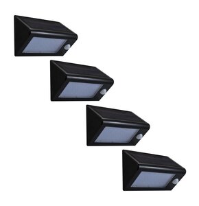 Naświetlacz solarny GOLDLUX LED BOX z czujnikiem PIR zmierzchowo-ruchowym 4 szt.