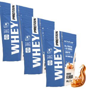 Odżywka białkowa ACTIVLAB Whey Protein WPC 85 Słony karmel 3 x 500 g Bez cukru