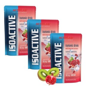 Izotonik ACTIVLAB Isoactive Kiwi-Granat (3 x 31.5 g)