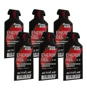 Żel energetyczny ACTIVLAB Run&Bike Energy Gel Truskawkowy (6 x 40 g)