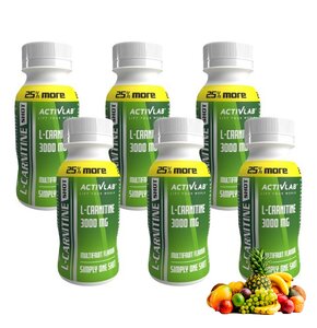 Spalacz tłuszczu ACTIVLAB L-Carnitine Shot Wieloowocowy (6 x 100 ml)