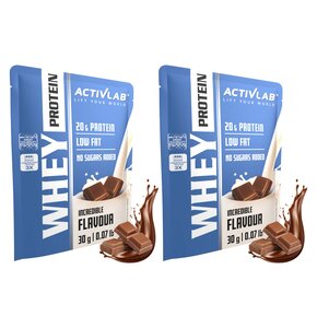 Odżywka białkowa ACTIVLAB Whey Protein WPC 85 Czekoladowy (2 x 30 g) Bez cukru