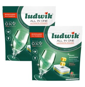 Kapsułki do zmywarki LUDWIK All In One Ultimate Power Grapefruit - 160 szt.