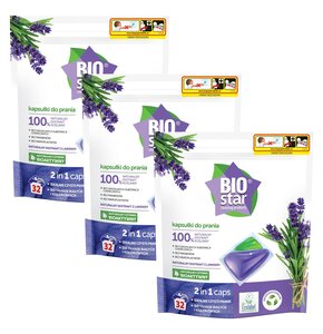 Kapsułki do prania BIOSTAR 2 in 1 Caps 96 szt.