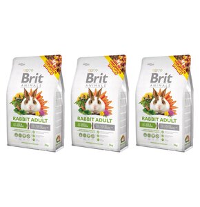 Karma dla gryzoni BRIT Rabbit Adult Complete 3 x 3 kg