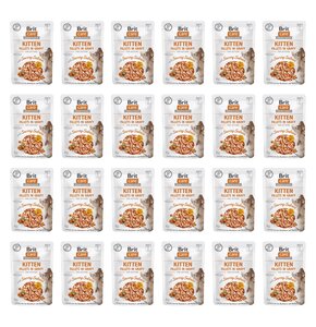 Karma dla kota BRIT  CARE Kitten Fillets in Gravy Savory Salmon  Łosoś 24 x 85 g