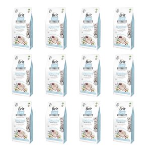 Karma dla kota BRIT CARE Cat Grain-Free Sensitive Owady i śledź 12 x 400 g