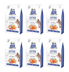 Karma dla kota BRIT CARE Grain-Free Kitten Immunity Łosoś 6 x 0.4 kg