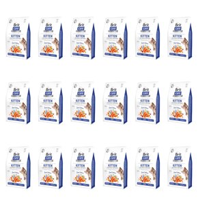 Karma dla kota BRIT CARE Grain-Free Kitten Immunity Świeży Łosoś 18 x 0.4 kg