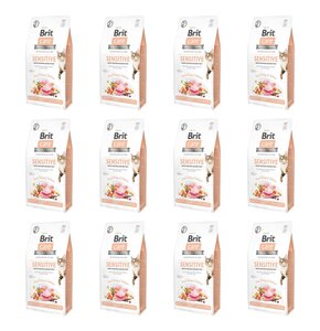 Karma dla kota BRIT  CARE Grain Free Sensitive Indyk i Łosoś 12 x 2 kg
