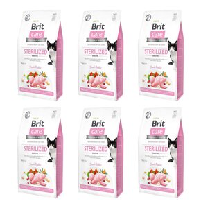 Karma dla kotów BRIT CARE Grain Free Sterilized Sensitive z królikiem 6 x 0.4 kg