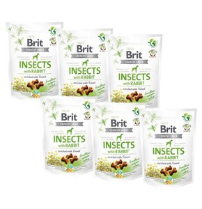 Przysmak dla psa BRIT CARE Dog Crunchy Cracker Insect & Rabbit 6 x 200 g