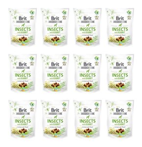 Przysmak dla psa BRIT CARE Dog Crunchy Cracker Insect & Rabbit 12 x 200 g