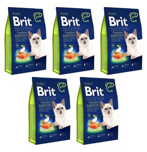 Karma dla kota BRIT Premium By Nature Sterilized Łosoś 5 x 300 g