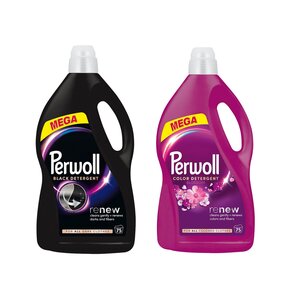 Płyn do prania PERWOLL Renew Black 3750 ml + Płyn do prania PERWOLL Renew Blossom 3750 ml
