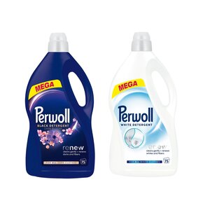 Płyn do prania PERWOLL Renew White 3750 ml + Płyn do prania PERWOLL Dark Bloom 3750 ml