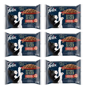 Karma dla kota FELIX Deliciously Sliced Wiejskie Smaki (24 x 80 g)