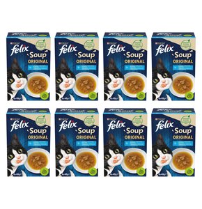 Karma dla kota FELIX Soup Original Rybne Smaki (48 x 48 g)
