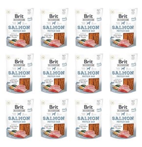 Przysmak dla psa BRIT Jerky Salmon Protein Bar Łosoś 12 x 80 g