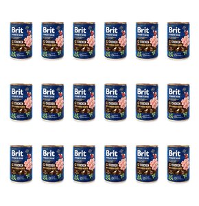 Karma dla psa BRIT Premium by Nature Kurczak z sercami 18 x 400 g