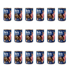 Karma dla psa BRIT Premium By Nature Lamb&Buckwheat Jagnięcina z gryką 18 x 400 g