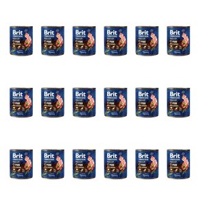 Karma dla psa BRIT Premium By Nature Wieprzowina z tchawicą 18 x 800 g