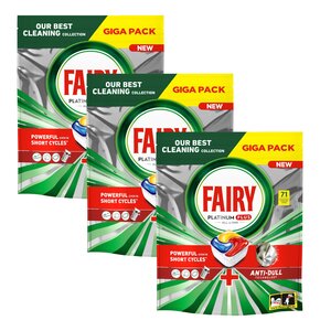 Kapsułki do zmywarki FAIRY Platinum Plus All in One Lemon - 213 szt.