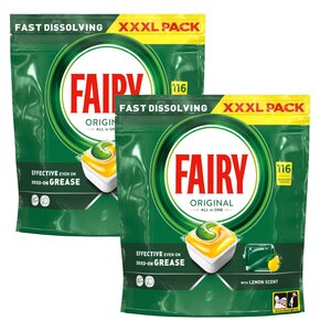 Kapsułki do zmywarki FAIRY Original All in One Lemon - 232 szt.