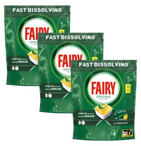 Kapsułki do zmywarki FAIRY Original All in One Lemon - 213 szt.